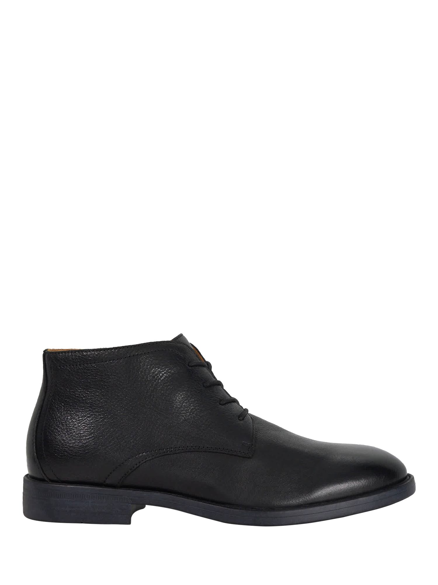 Dune London Sainty Lace Up Leather Ankle Boots, Black