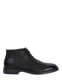 Dune London Sainty Lace Up Leather Ankle Boots, Black, Black