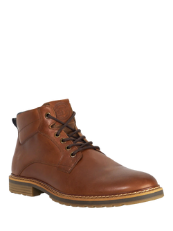 Dune London Simpson Lace Up Leather Ankle Boots - view 2, Tan