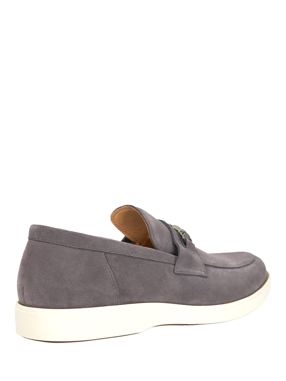 Product image 4 of 6, which shows Dune London Bosse Suede Loafers, Grey, EU41
