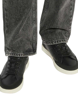 Dune London Tabor Lace Up Leather Trainers - view 2, Black