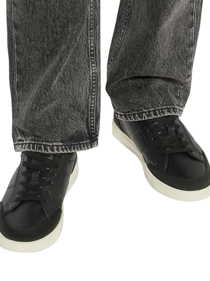 Dune London Tabor Lace Up Leather Trainers - view 2, Black