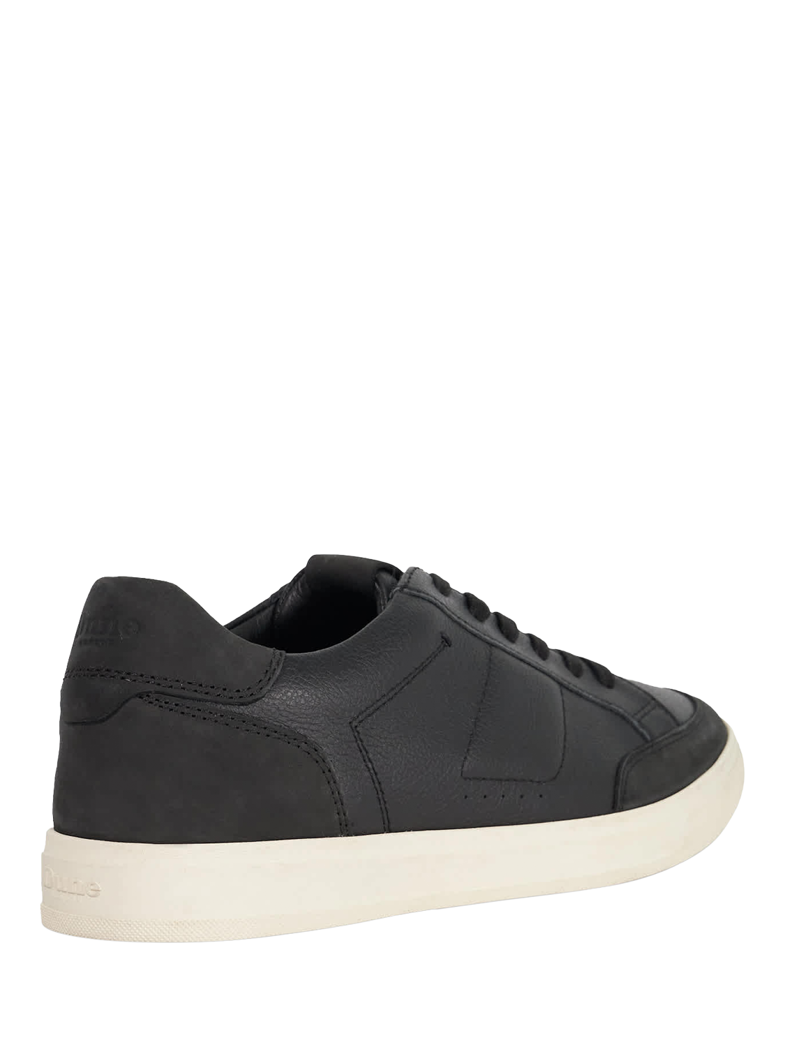 Product image 4 of 6, which shows Dune London Tabor Lace Up Leather Trainers, Black, 6|6.5