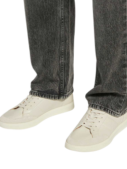 Dune London Tabor Lace Up Leather Trainers - view 2, White