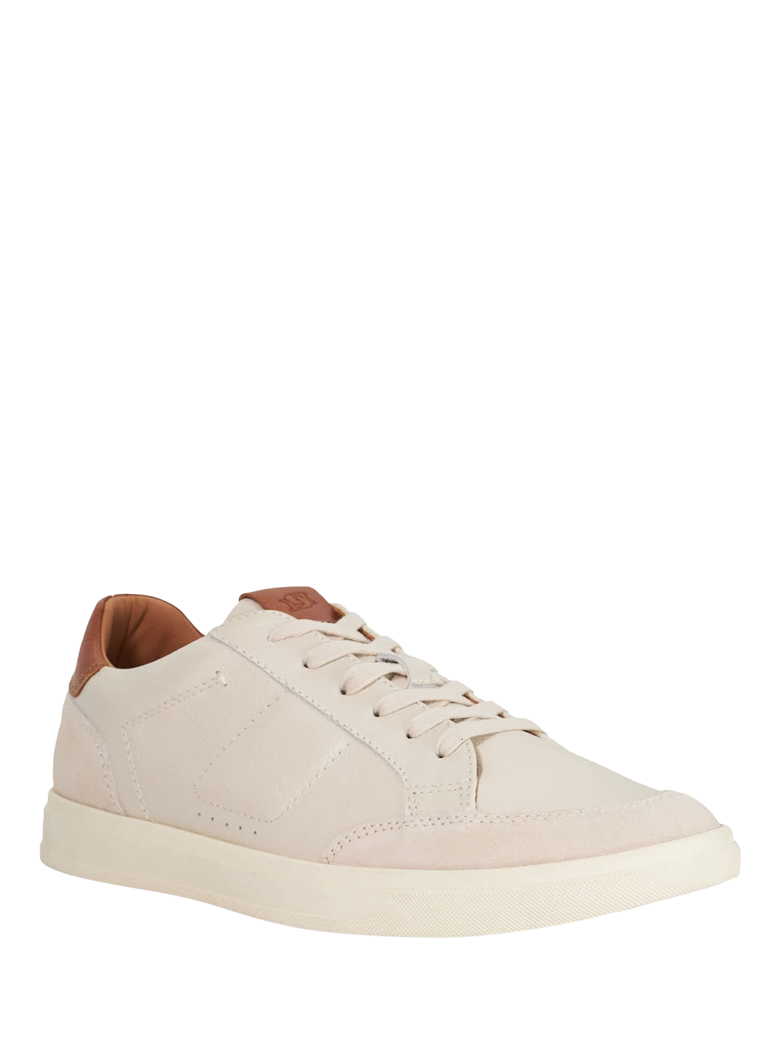 Product image 3 of 6, which shows Dune London Tabor Lace Up Leather Trainers, White, 6|6.5