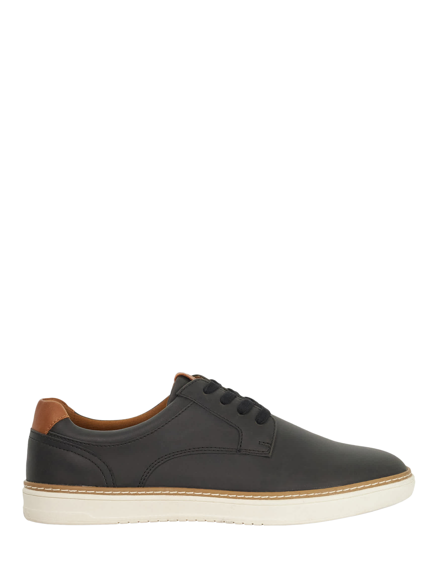 Product image 1 of 5, which shows Dune London Teppy Lace Up Trainers, Black, 6|6.5