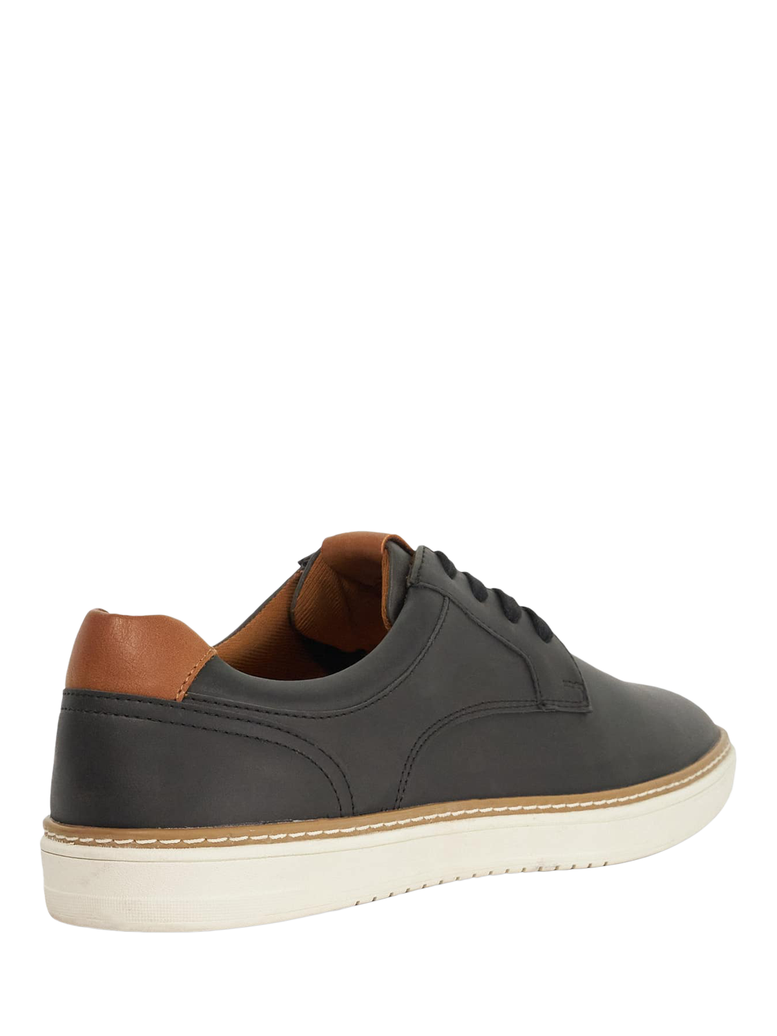 Product image 3 of 5, which shows Dune London Teppy Lace Up Trainers, Black, 6|6.5