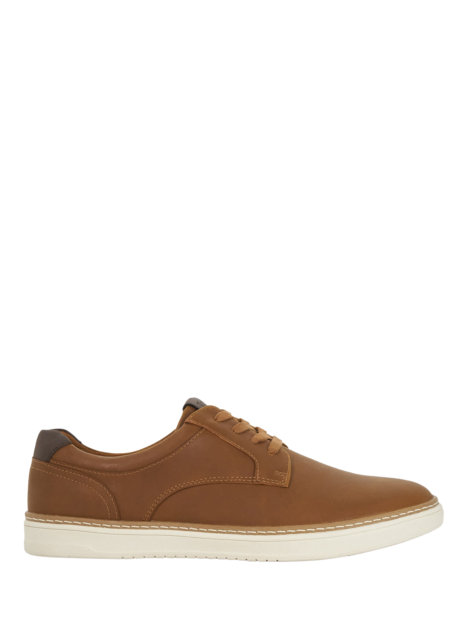 Product image 1 of 5, which shows Dune London Teppy Lace Up Trainers, Brown, 6|6.5