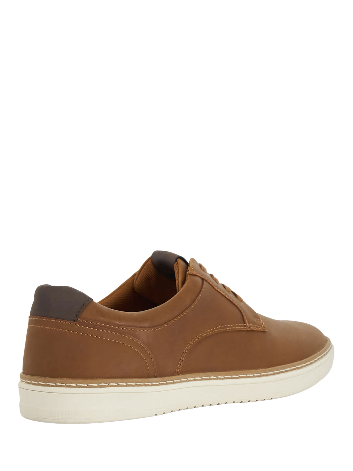 Product image 3 of 5, which shows Dune London Teppy Lace Up Trainers, Brown, 6|6.5