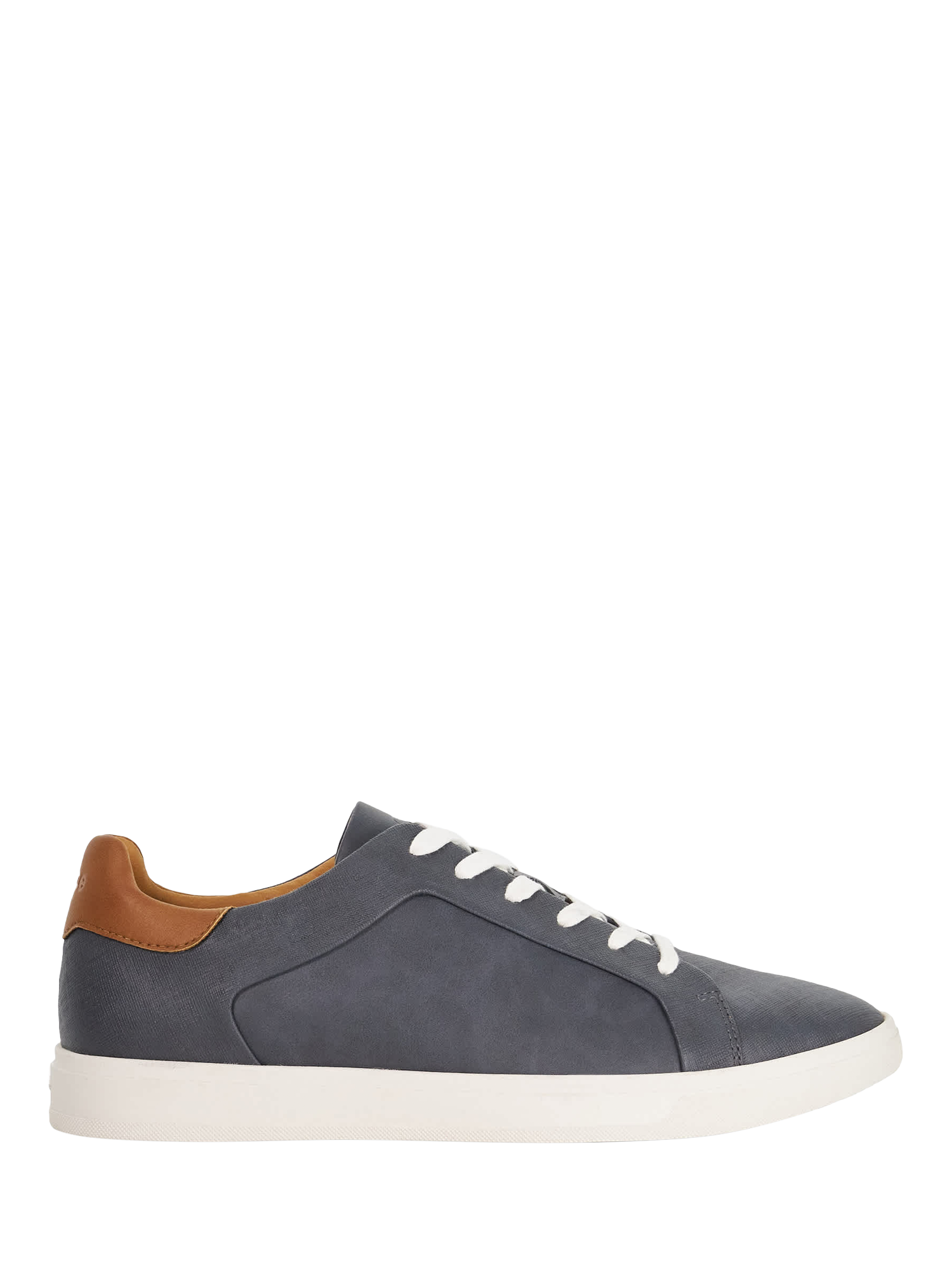 Product image 1 of 6, which shows Dune London Traces Lace Up Trainers, Navy, EU40