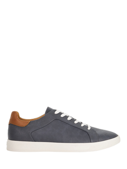 Dune London Traces Lace Up Trainers, Navy