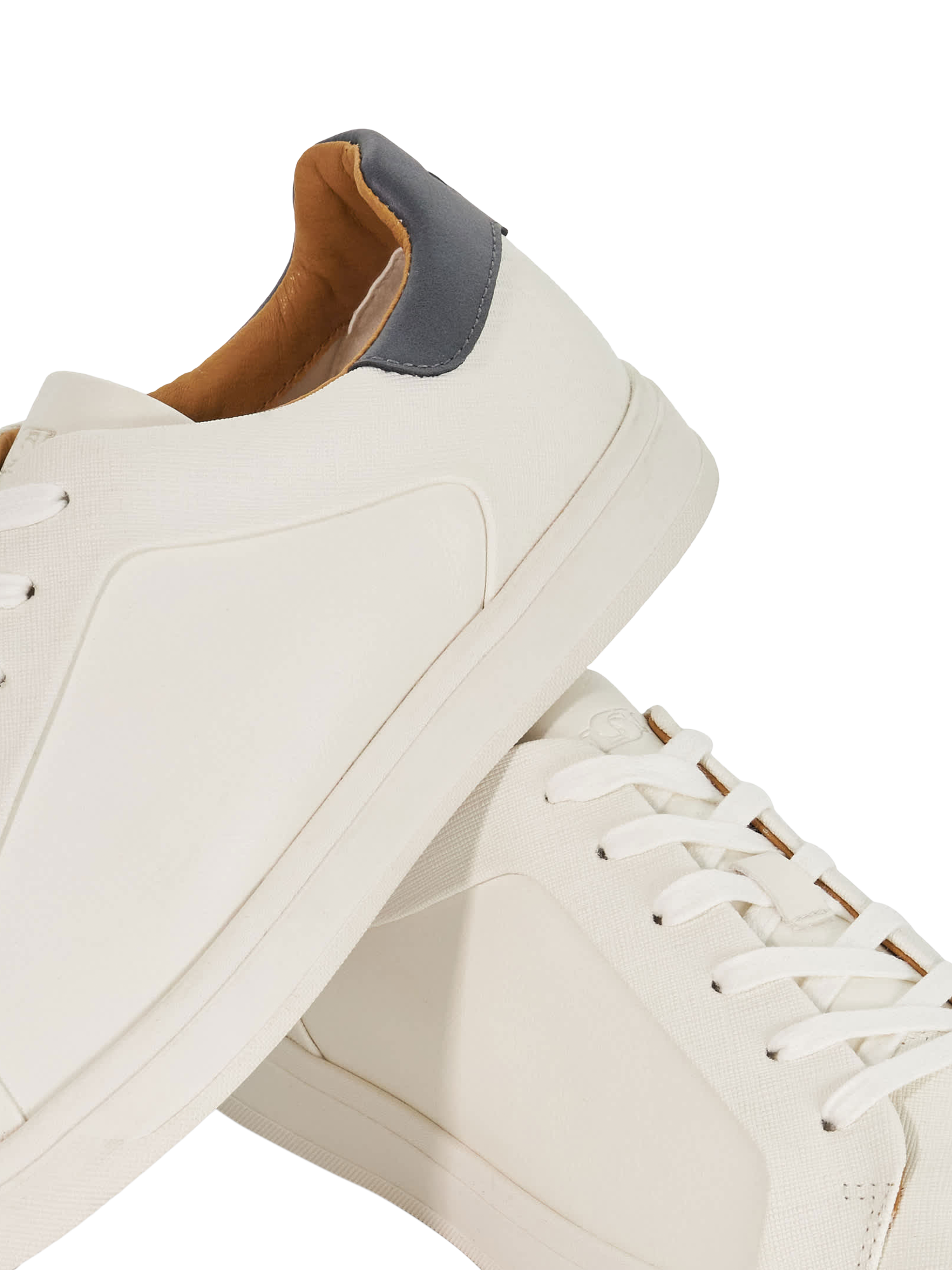Product image 6 of 6, which shows Dune London Traces Lace Up Trainers, White, EU40