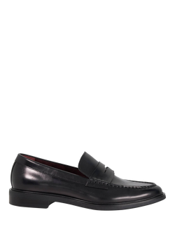 Dune London Sascha Leather Loafers, Black, Black