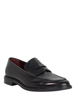 Dune London Sascha Leather Loafers, Black - view 2, Black