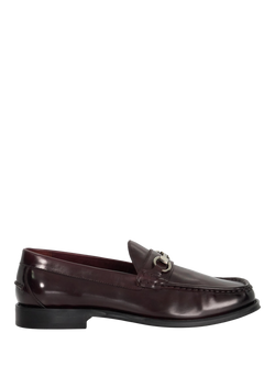 Dune London Simmi Leather Loafers, Bordo Red, Bordo Red