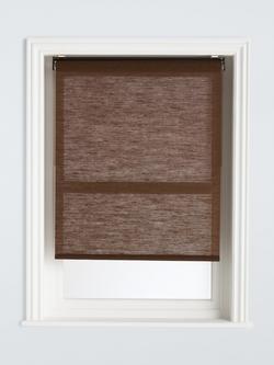 John Lewis Jute Cordless Blind, Brown, Brown