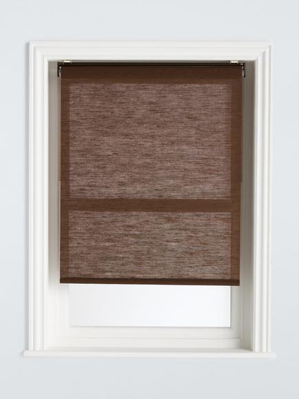 John Lewis Jute Cordless Blind, Brown