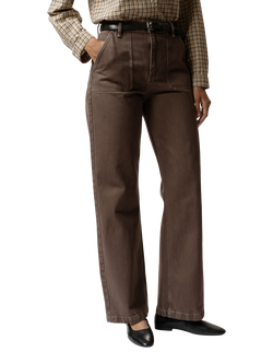 Nudie Jeans Asta Workwear Jeans, Brown, Brown