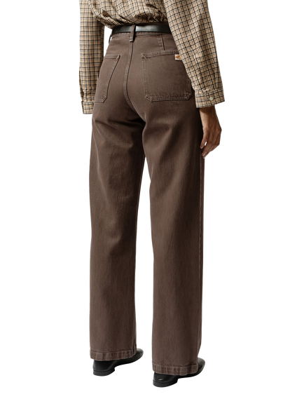 Nudie Jeans Asta Workwear Jeans, Brown - view 2, Brown