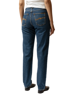 Nudie Jeans Breezy Britt Jazz Jeans, Dark Blue - view 2, Dark Blue
