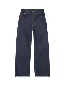Nudie Jeans Clean Eileen Twilight Selvage Wide Leg Jeans, Dark Blue, Dark Blue