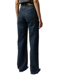 Nudie Jeans Clean Eileen Warm Wave Wide Leg Jeans, Dark Blue - view 2, Dark Blue