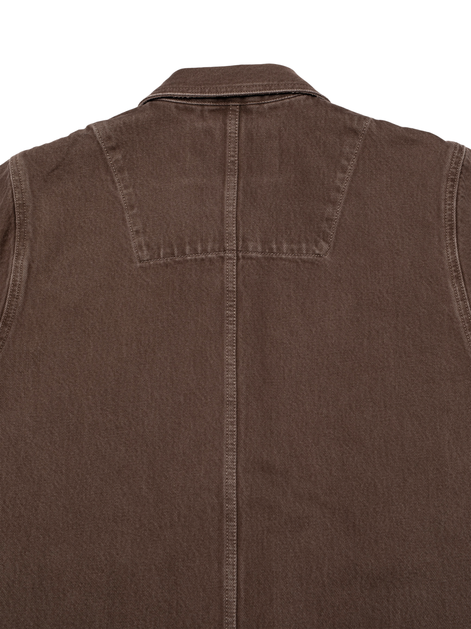 Product image 2 of 7, which shows Nudie Jeans Ada Workwear Denim Jacket, Brown, S