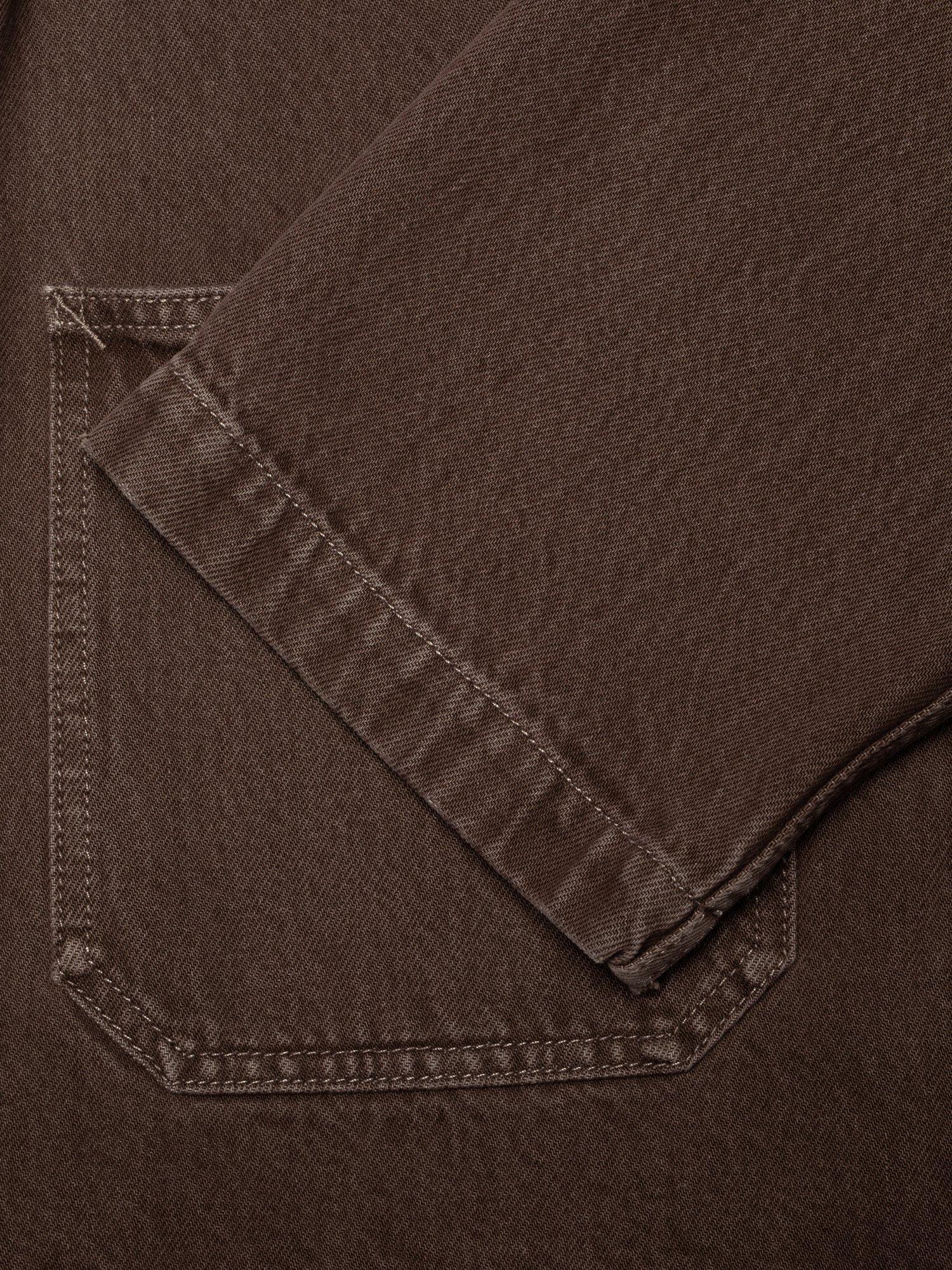 Product image 6 of 7, which shows Nudie Jeans Ada Workwear Denim Jacket, Brown, S