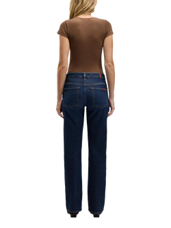 7 For All Mankind Calie Straight Leg Jeans, Bluecrest - view 2, Bluecrest