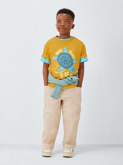 John Lewis Kids' Big Turtle T-Shirt, Yellow Turtle - view 2, Yellow Turtle