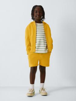 John Lewis Kids' Zip Through Crab Hoodie, Yellow - view 2, Yellow