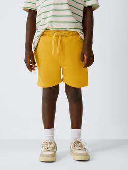 John Lewis Kids' Jersey Shorts, Pack of 2, Yellow/Navy - view 2, Yellow/Navy