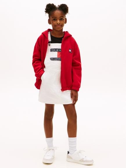 Tommy Hilfiger Kids' Heritage Dungaree Dress, Natural, Natural
