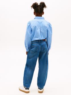 Tommy Hilfiger Kids' Barrel Leg Jeans, Medium Soft Blue - view 2, Medium Soft Blue