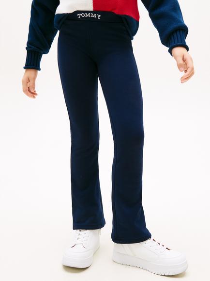 Tommy Hilfiger Kids' Cotton Blend Extra Slim Leggings, Dark Night Navy, Dark Night Navy