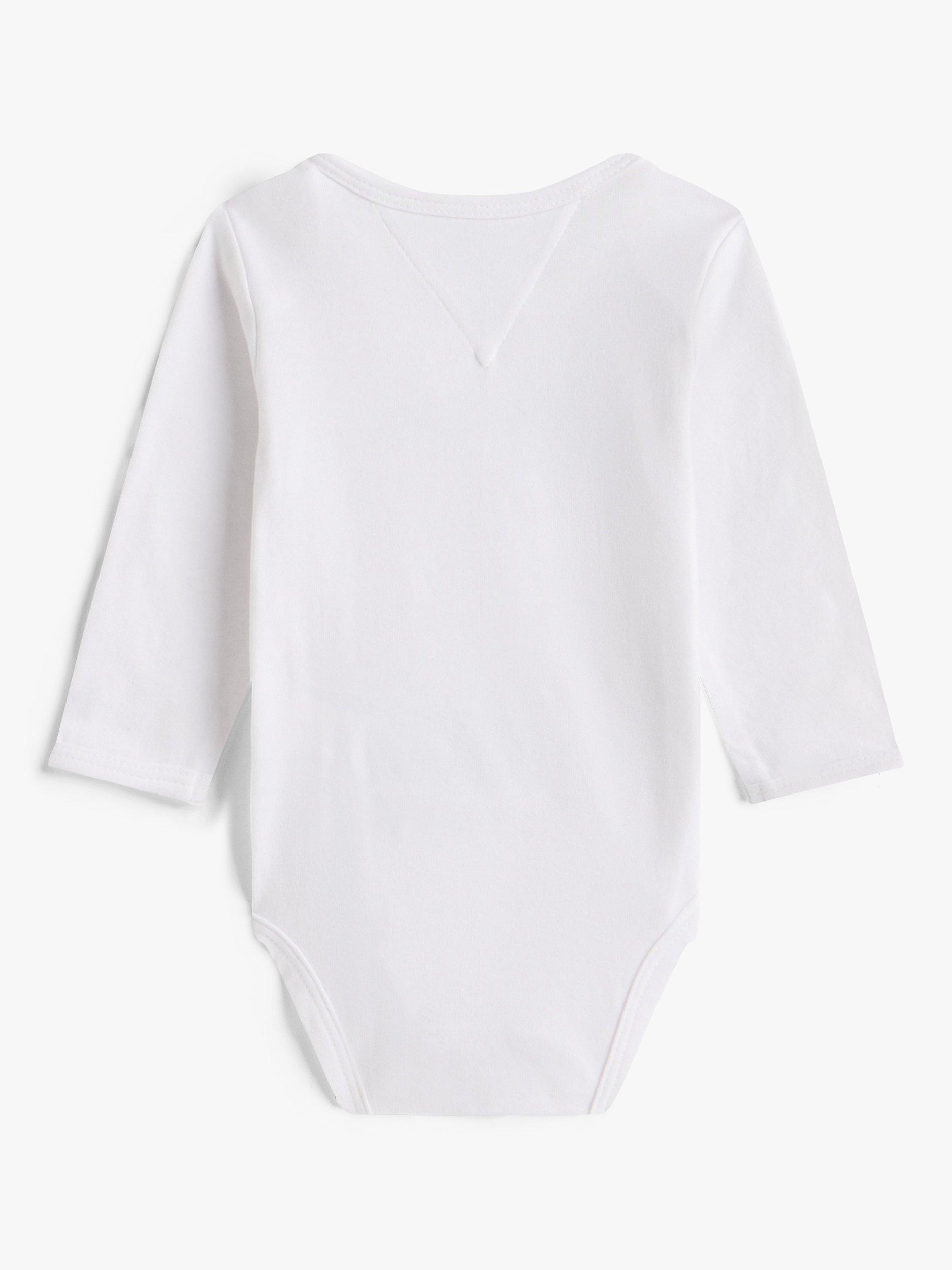 Product image 2 of 2, which shows Tommy Hilfiger Baby Logo Bodysuit, White, 0-3 months