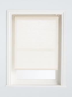 John Lewis Jute Cordless Blind, Off White, Off White