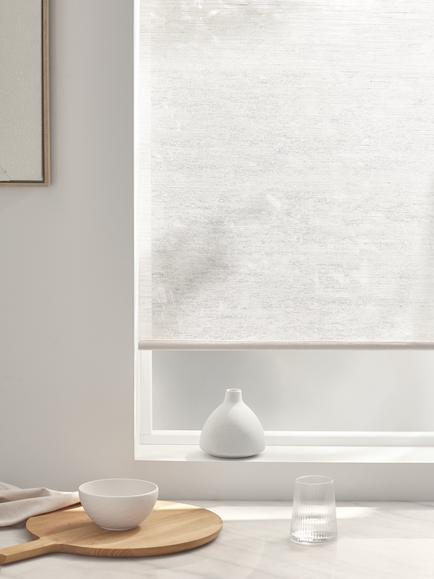 John Lewis Jute Cordless Blind, Off White