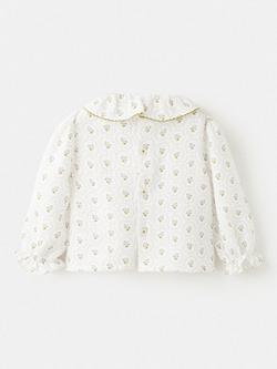 Mango Baby Milan Floral Top, Natural White - view 2, Natural White