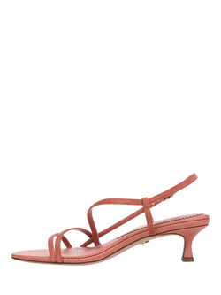 Sam Edelman Cora Leather Kitten Heel Court Shoes, Pink - view 2, Pink