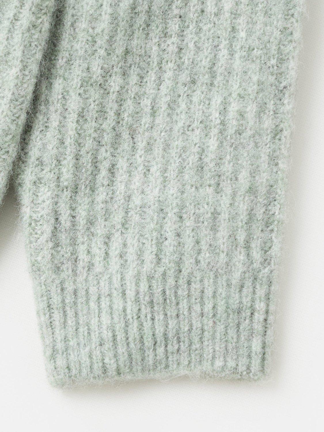 Product image 4 of 4, which shows Mango Kids' Vernon Jumper, Turquoise/Aqua, 3-4 years