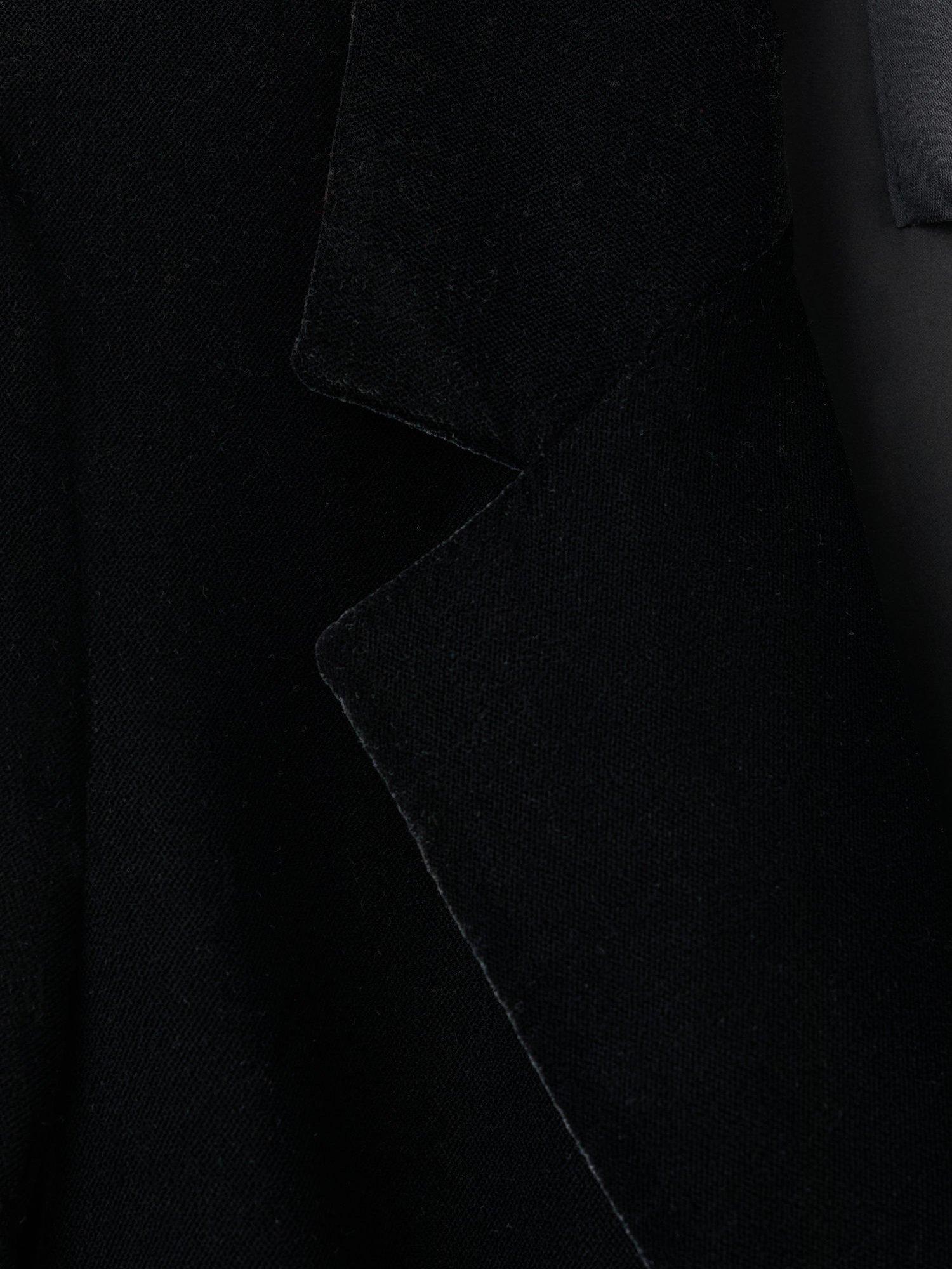 Product image 5 of 9, which shows Mango Combi Double Breasted Velvet Blazer, Black, XXXL