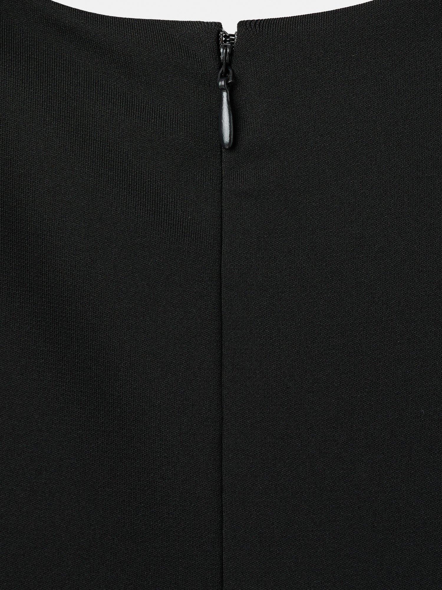 Product image 5 of 7, which shows Mango Crepo Pleated Maxi Dress, Black, 10