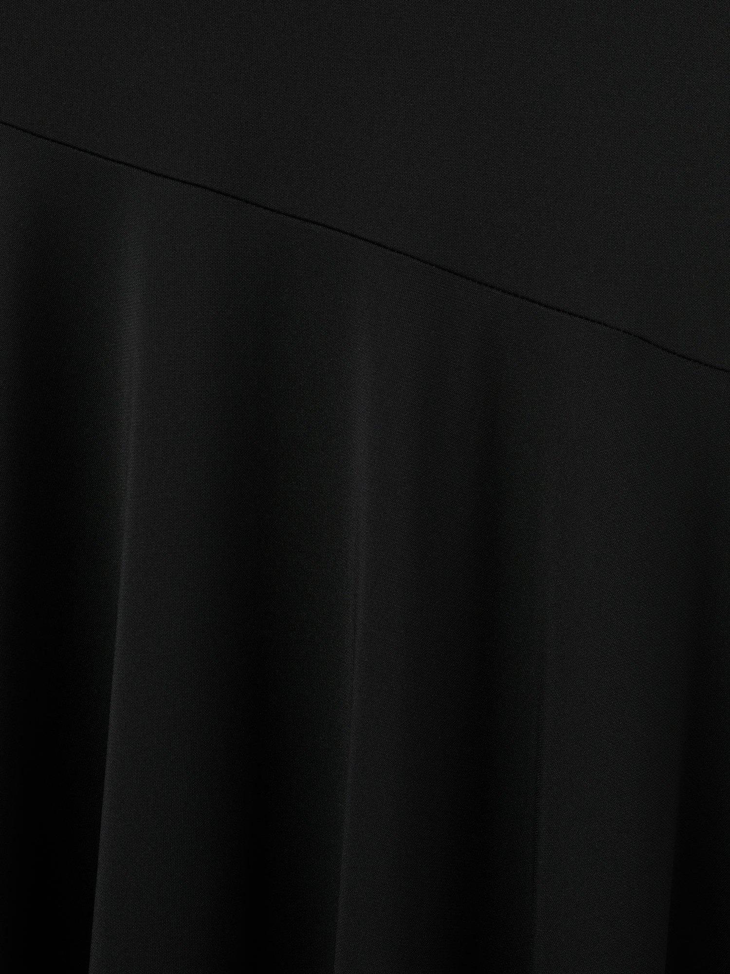 Product image 7 of 7, which shows Mango Crepo Pleated Maxi Dress, Black, 10
