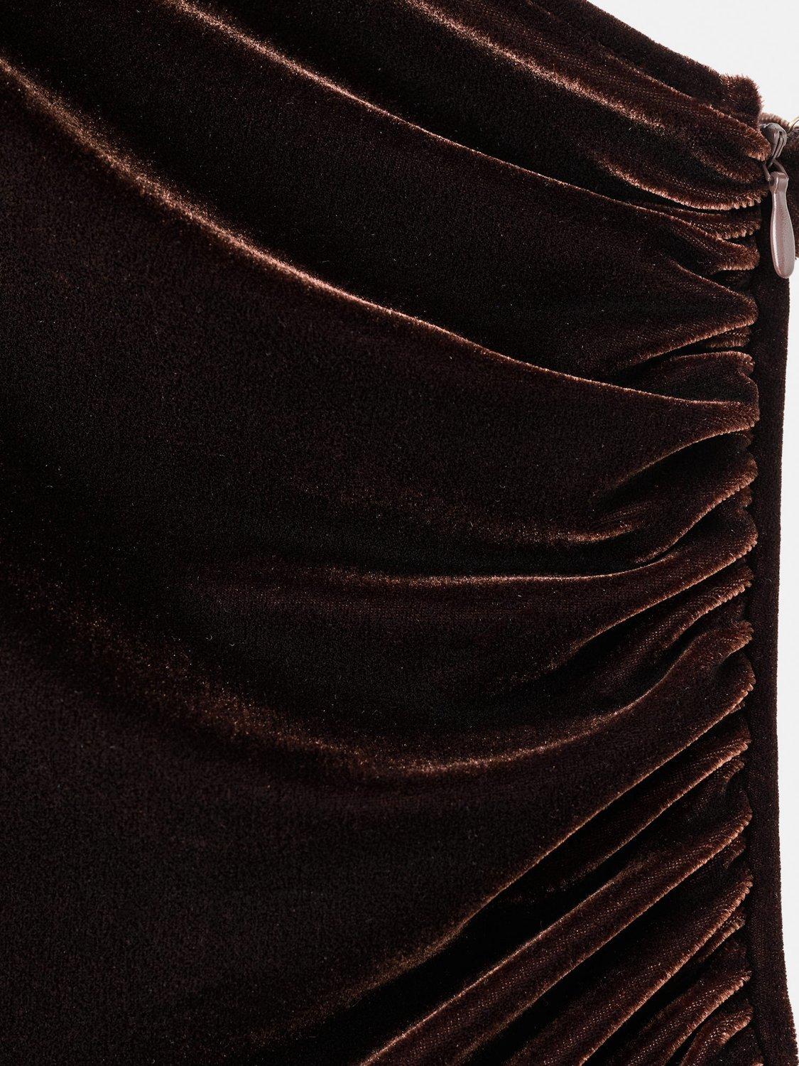 Product image 5 of 8, which shows Mango Xmelo Asymmetric Embellished Jumpsuit, Brown, L