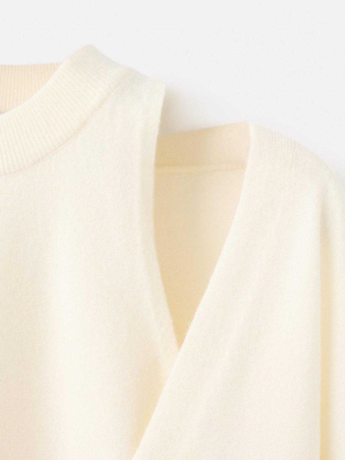 Product image 5 of 7, which shows Mango Duplex Jumper, Light Beige, L