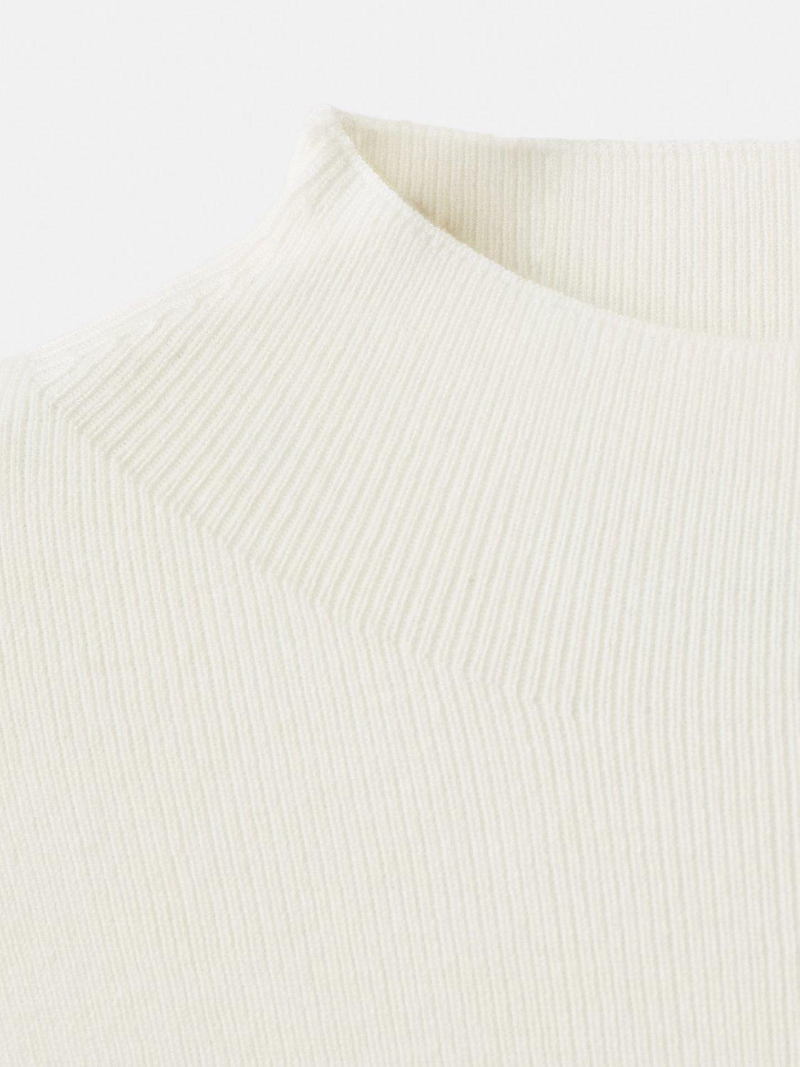 Product image 8 of 8, which shows Mango Hielo High Neck Jumper, Light Beige, M
