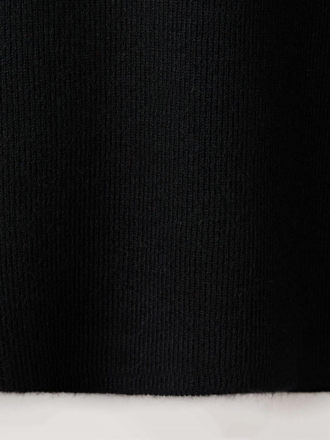 Product image 5 of 7, which shows Mango Hielo High Neck Jumper, Black, S