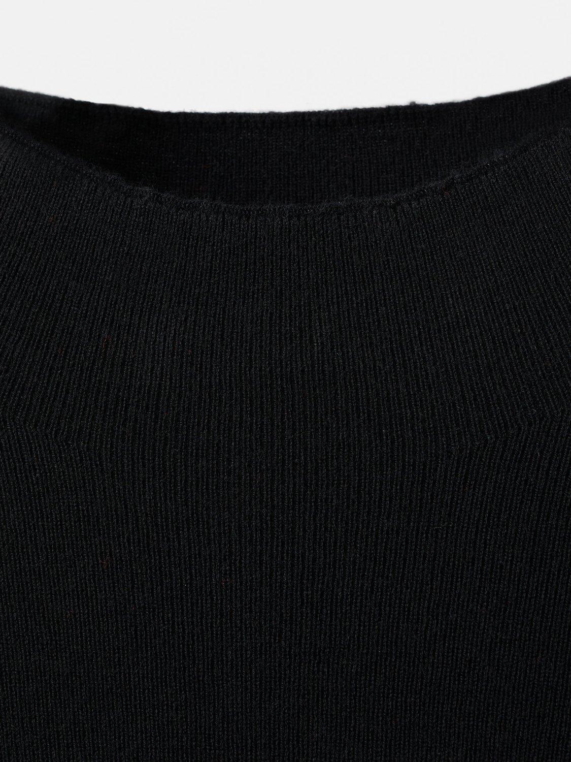 Product image 7 of 7, which shows Mango Hielo High Neck Jumper, Black, S