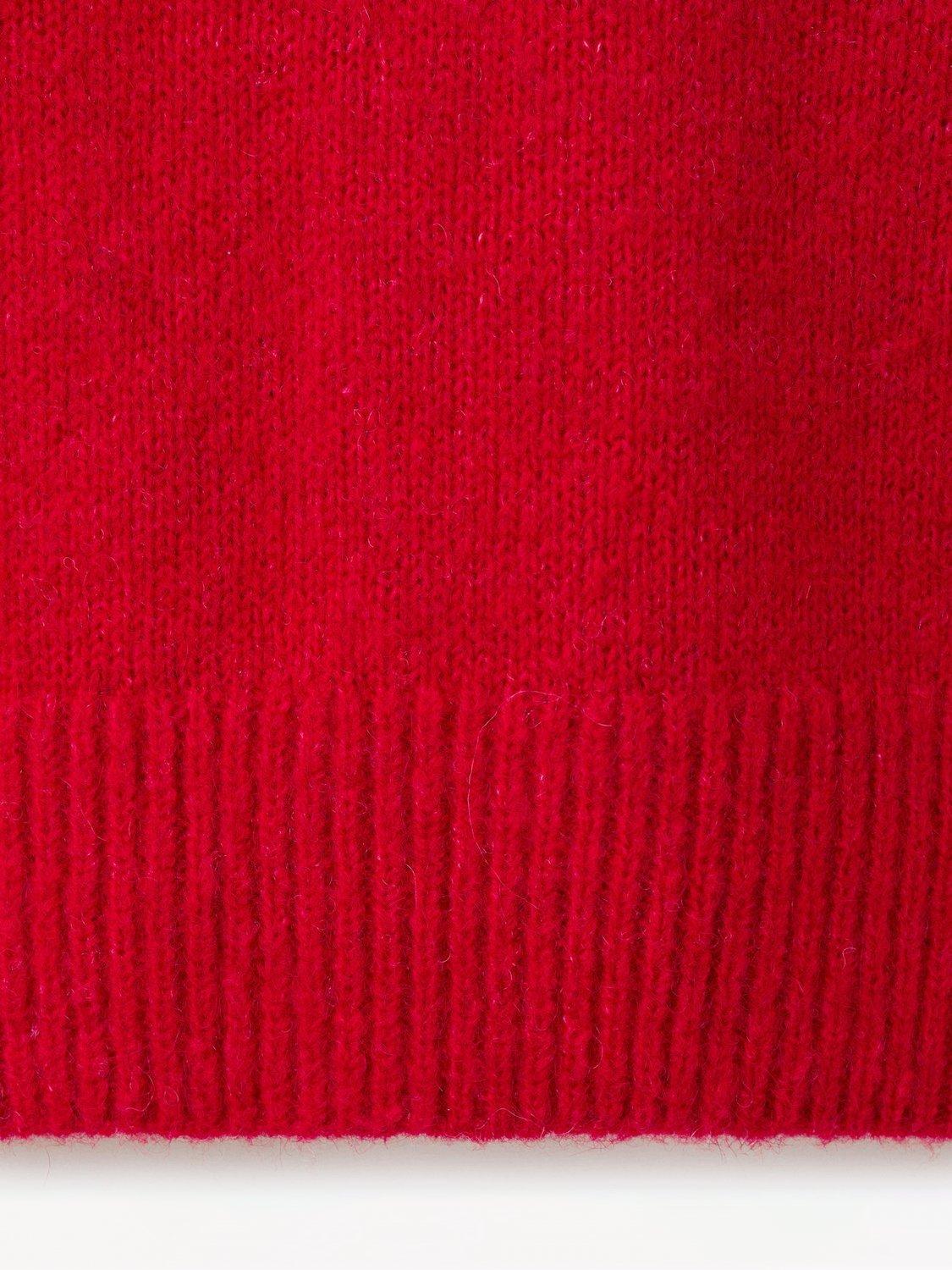 Product image 5 of 7, which shows Mango Tomatoe V Neck Jumper, Red, S